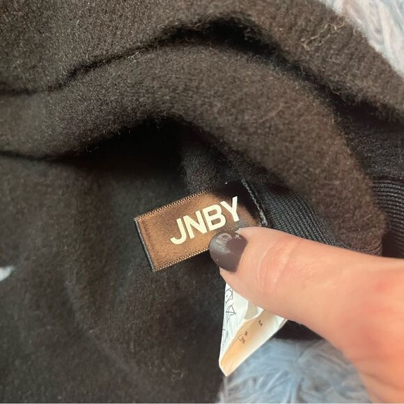 JNBY Black Distressed Wool Yak Sweater Size S - Picture 2 of 5